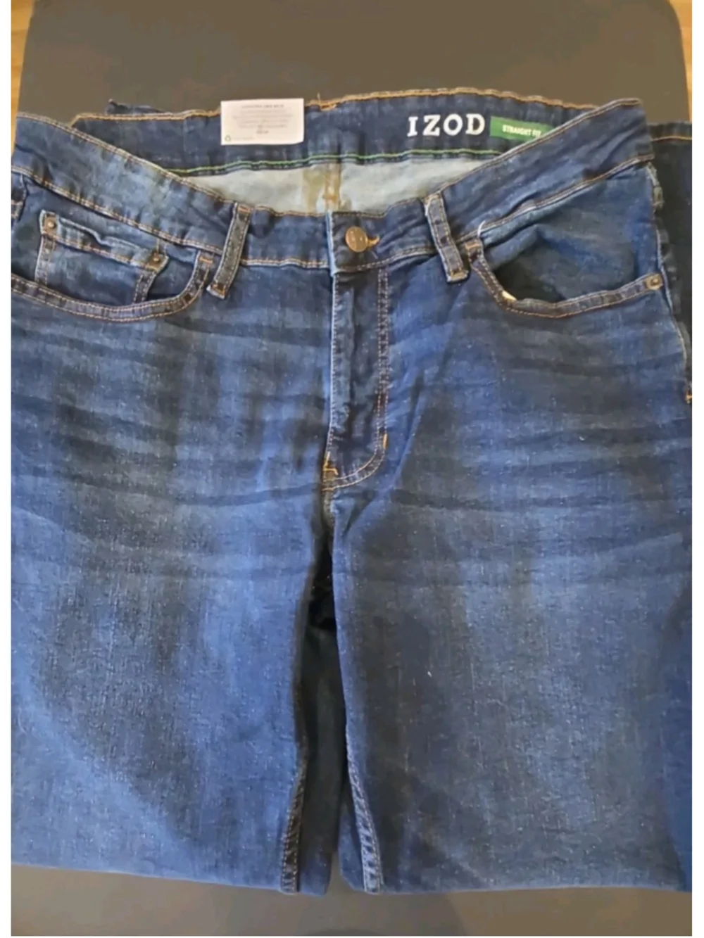 IZOD Men's Comfort Stretch Straight Fit Jean, Size 36x30 Canyon NWT (D-43)